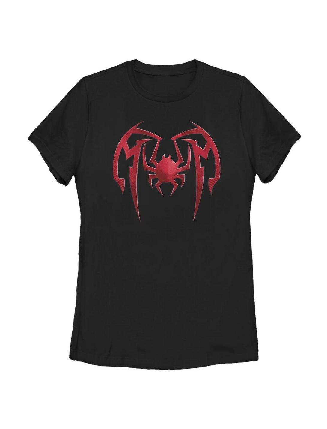 Marvel Spider-Man Miles Morales Mask Icon Womens T-Shirt, BLACK, hi-res