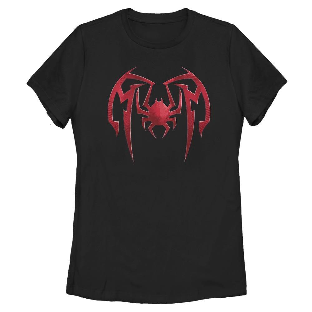 Marvel Spider-Man Miles Morales Mask Icon Womens T-Shirt, BLACK, hi-res