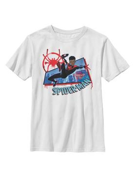 Marvel Spider-Man: Into The Spiderverse Miles Morales City Youth T-Shirt, , hi-res