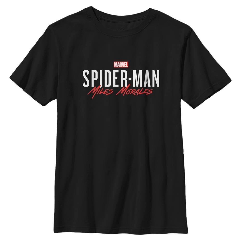 Marvel Spider-Man Miles Morales Game Title Youth T-Shirt, BLACK, hi-res