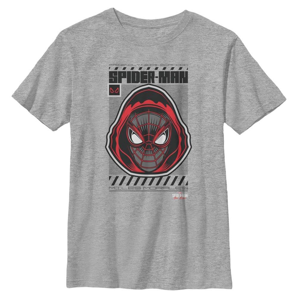 Marvel Spider-Man Miles Morales Hooded Hero Youth T-Shirt, ATH HTR, hi-res