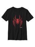Marvel Spider-Man Miles Morales Icon Logo Youth T-Shirt, BLACK, hi-res