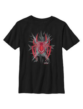 Plus Size Marvel Spider-Man Miles Morales Low Poly Youth T-Shirt, , hi-res