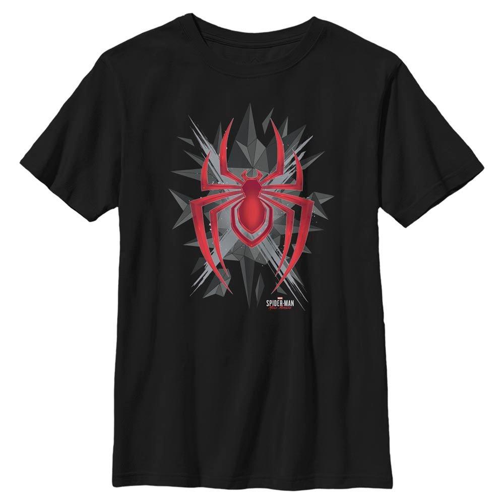 Marvel Spider-Man Miles Morales Low Poly Youth T-Shirt, BLACK, hi-res