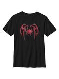 Marvel Spider-Man Miles Morales Mask Icon Youth T-Shirt, BLACK, hi-res
