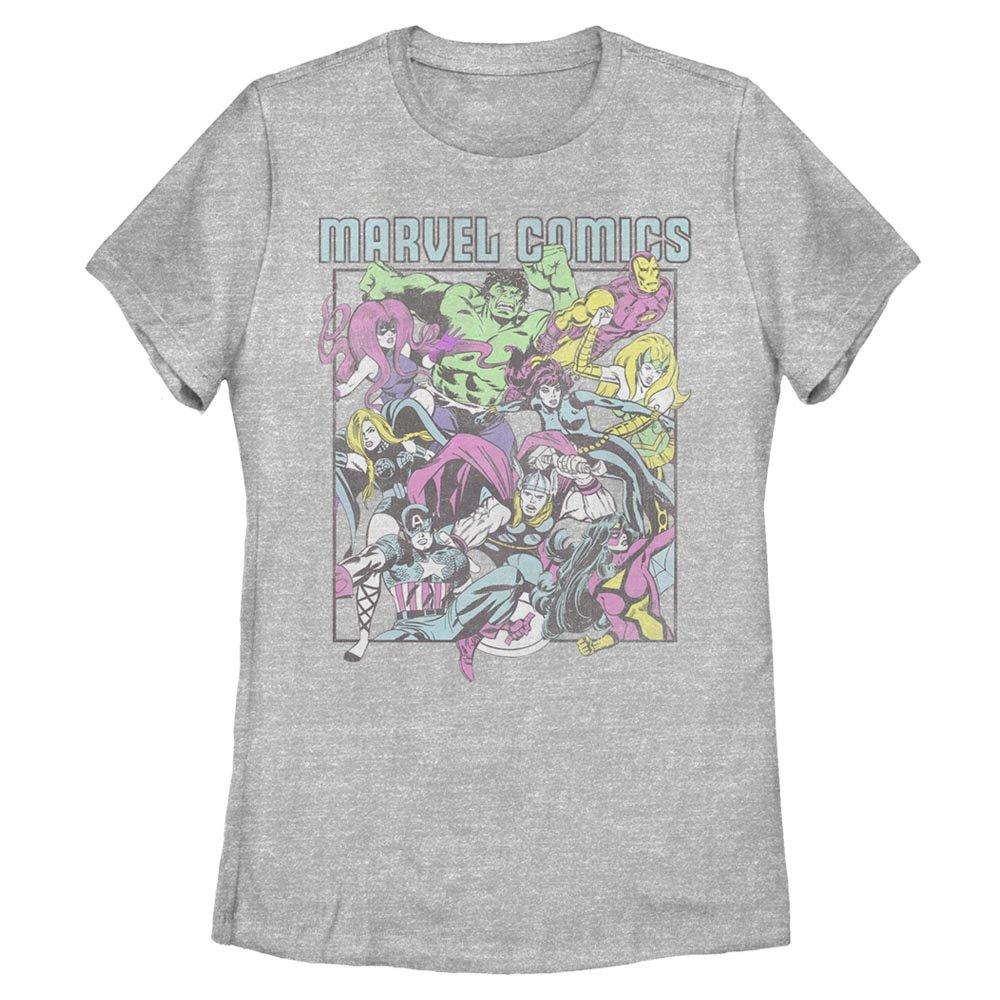 Marvel Avengers Comic Heroes Womens T-Shirt, ATH HTR, hi-res