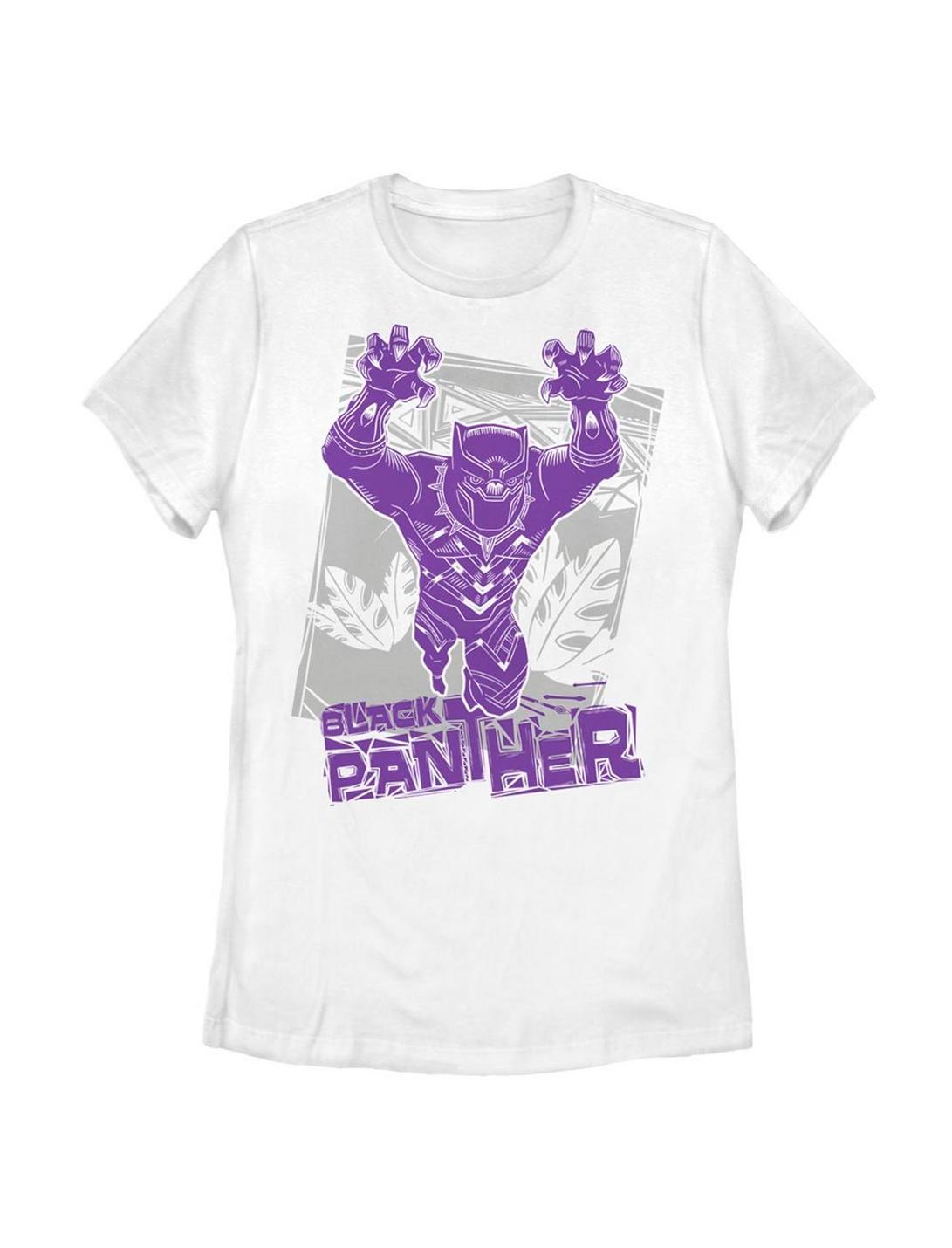 Plus Size Marvel Black Panther The King Womens T-Shirt, WHITE, hi-res