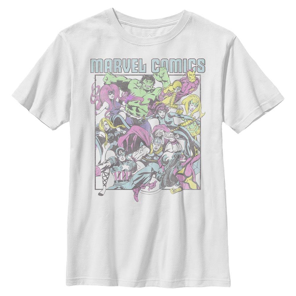 Marvel Avengers Comic Heroes Youth T-Shirt, WHITE, hi-res