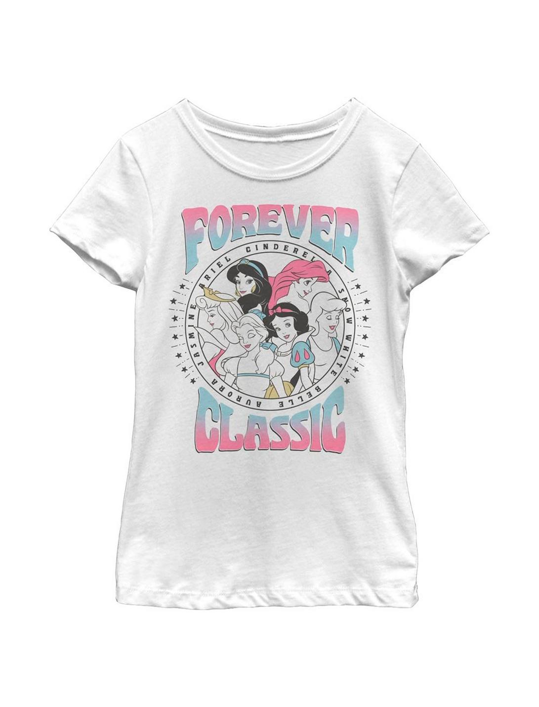 Disney Princesses Forever Classic Youth Girls T-Shirt, WHITE, hi-res