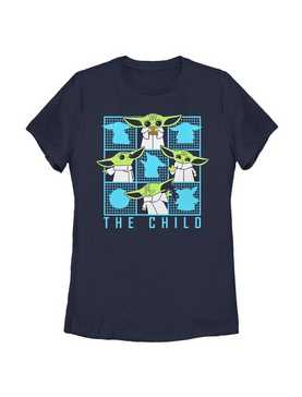 Star Wars The Mandalorian The Child Box Grid Womens T-Shirt, , hi-res