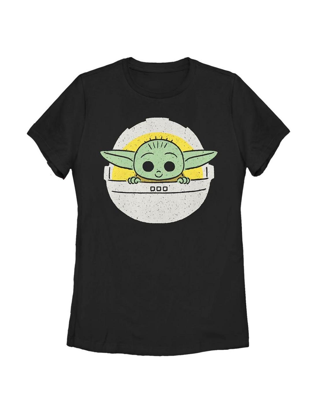 Star Wars The Mandalorian The Child Pod Womens T-Shirt, BLACK, hi-res