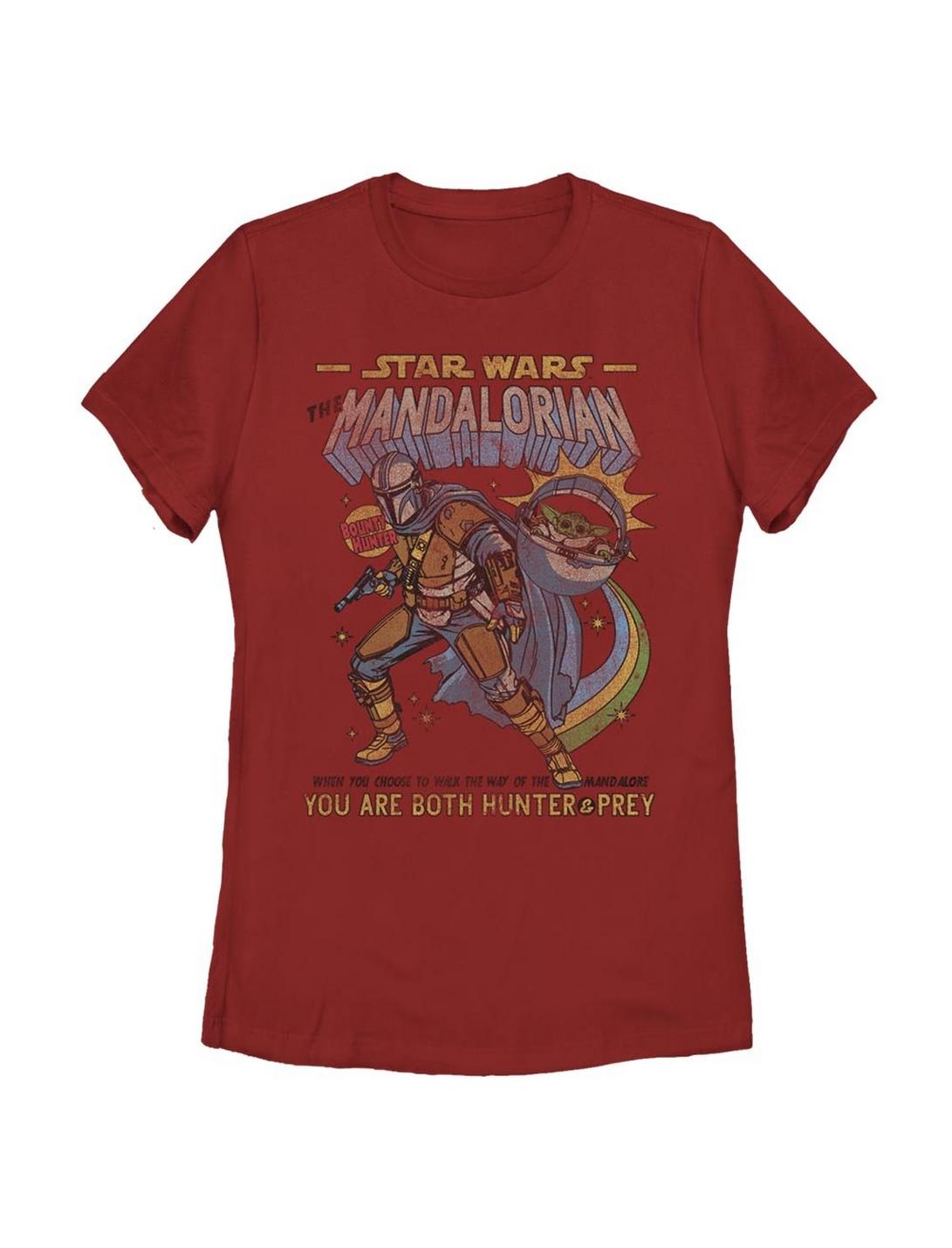 Star Wars The Mandalorian The Child Comic Womens T-Shirt, RED, hi-res