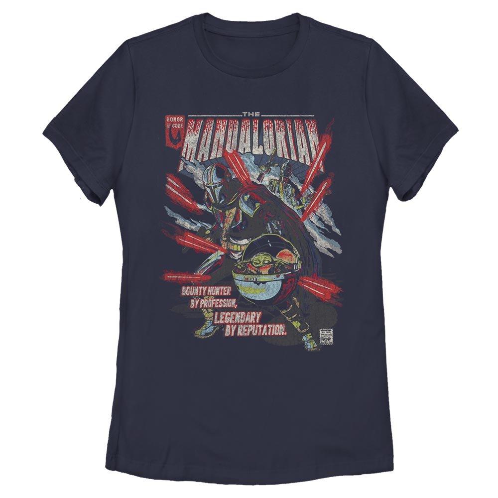 Star Wars The Mandalorian The Child Bounty Hunter Womens T-Shirt, NAVY, hi-res