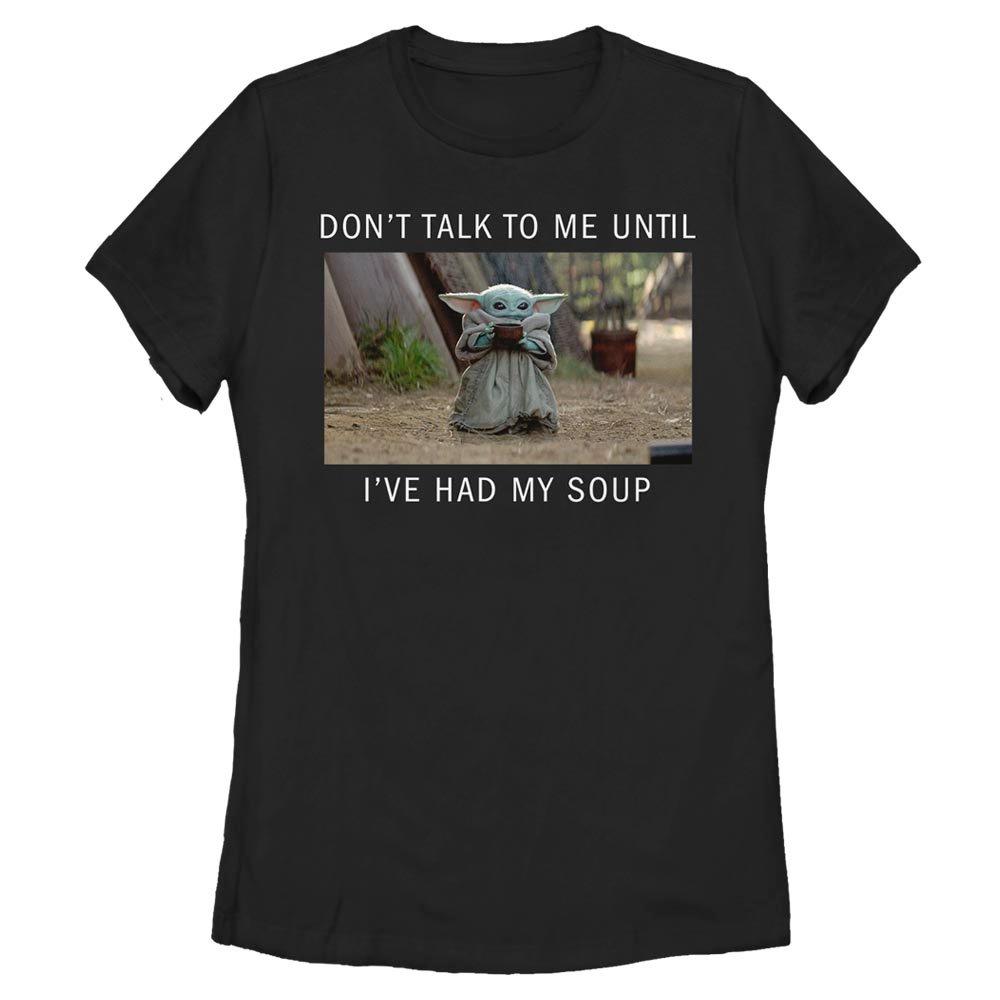 Star Wars The Mandalorian The Child Need Soup Womens T-Shirt, BLACK, hi-res