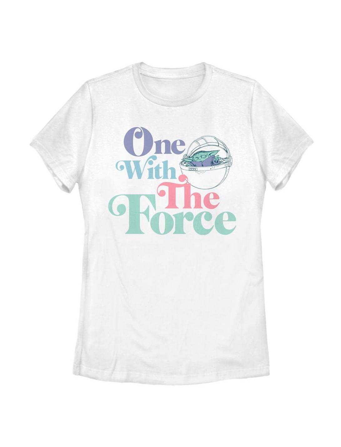 Plus Size Star Wars The Mandalorian The Child Pastel Force Womens T-Shirt, WHITE, hi-res
