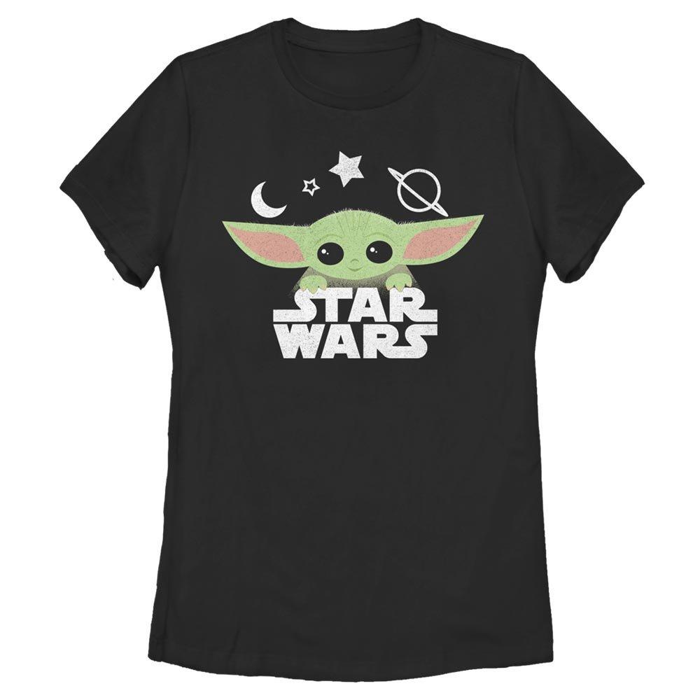 Star Wars The Mandalorian The Child Stars Womens T-Shirt, BLACK, hi-res