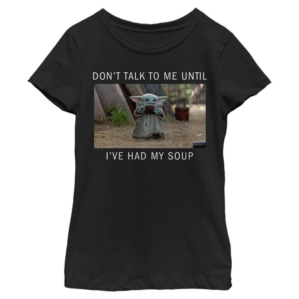 Star Wars The Mandalorian The Child Need Soup Youth Girls T-Shirt, BLACK, hi-res