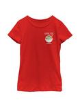 Plus Size Star Wars The Mandalorian The Child Pocket Nap Youth Girls T-Shirt, RED, hi-res