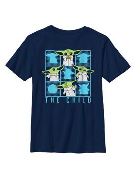 Star Wars The Mandalorian The Child Box Grid Youth T-Shirt, , hi-res
