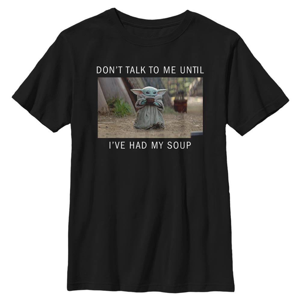 Star Wars The Mandalorian The Child Need Soup Youth T-Shirt, BLACK, hi-res