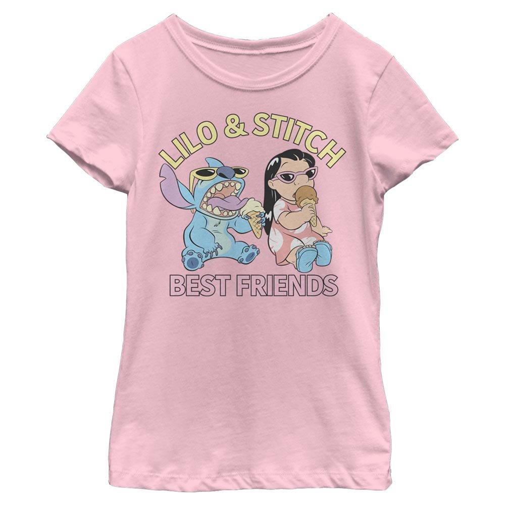 Disney Lilo And Stitch Best Friends Youth Girls T-Shirt, PINK, hi-res