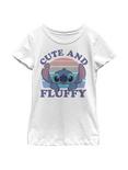 Disney Lilo And Stitch Cute And Fluffy Youth Girls T-Shirt, WHITE, hi-res
