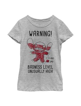 Plus Size Disney Lilo And Stitch Badness Level Youth Girls T-Shirt, , hi-res
