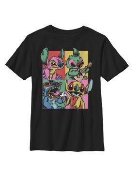 Disney Lilo And Stitch Pop Art Youth T-Shirt, , hi-res