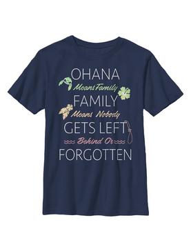 Disney Lilo And Stitch Ohana Means Family Youth T-Shirt, , hi-res