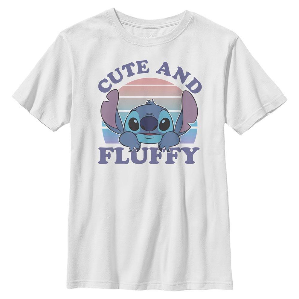 Disney Lilo And Stitch Stitch Cute And Fluffy Youth T-Shirt, WHITE, hi-res