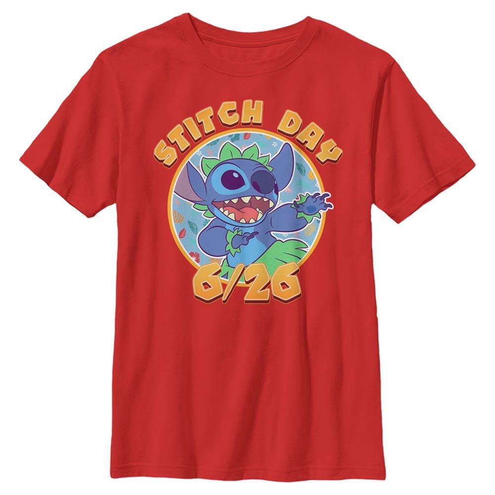 Disney Lilo And Stitch Stitch Day Youth T-Shirt, RED, hi-res