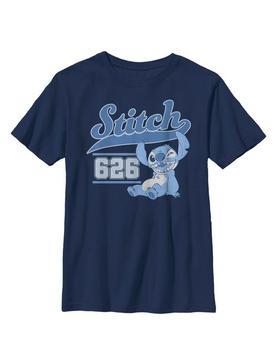 Disney Lilo And Stitch Stitch Collegiate Youth T-Shirt, , hi-res