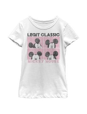 Disney Mickey Mouse Faces Youth Girls T-Shirt, , hi-res