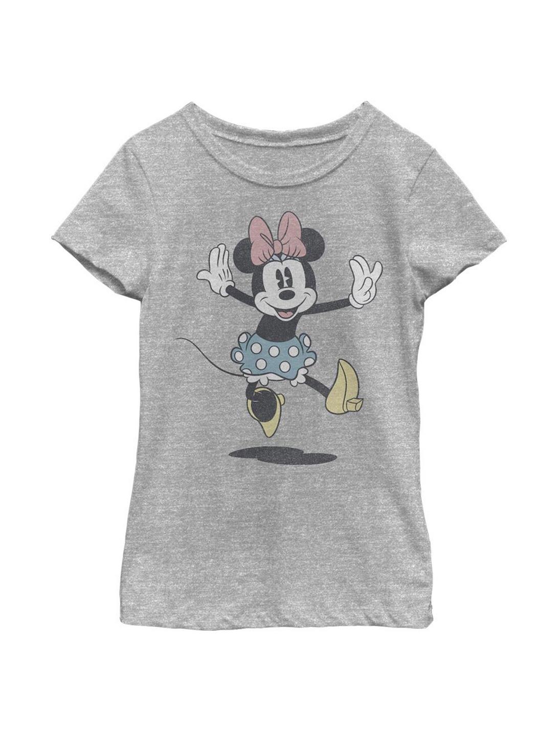 Plus Size Disney Mickey Mouse Minnie Jump Youth Girls T-Shirt, ATH HTR, hi-res
