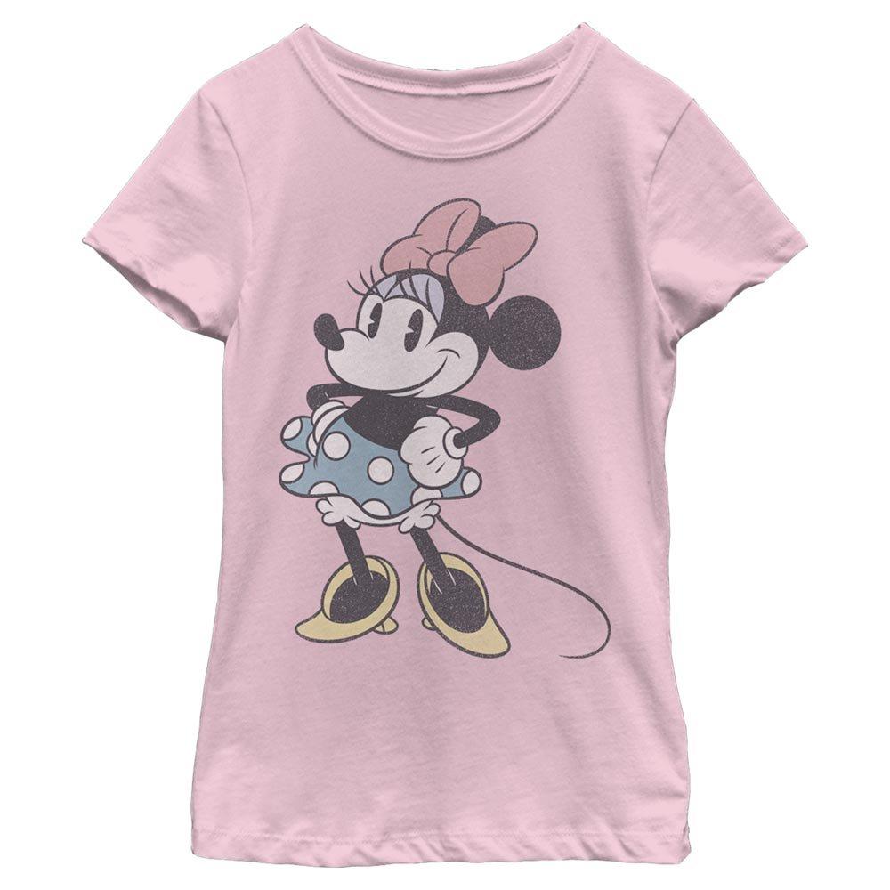 Disney Mickey Mouse Minnie Stand Youth Girls T-Shirt, PINK, hi-res