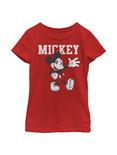 Disney Mickey Mouse Simply Mickey Youth Girls T-Shirt, RED, hi-res