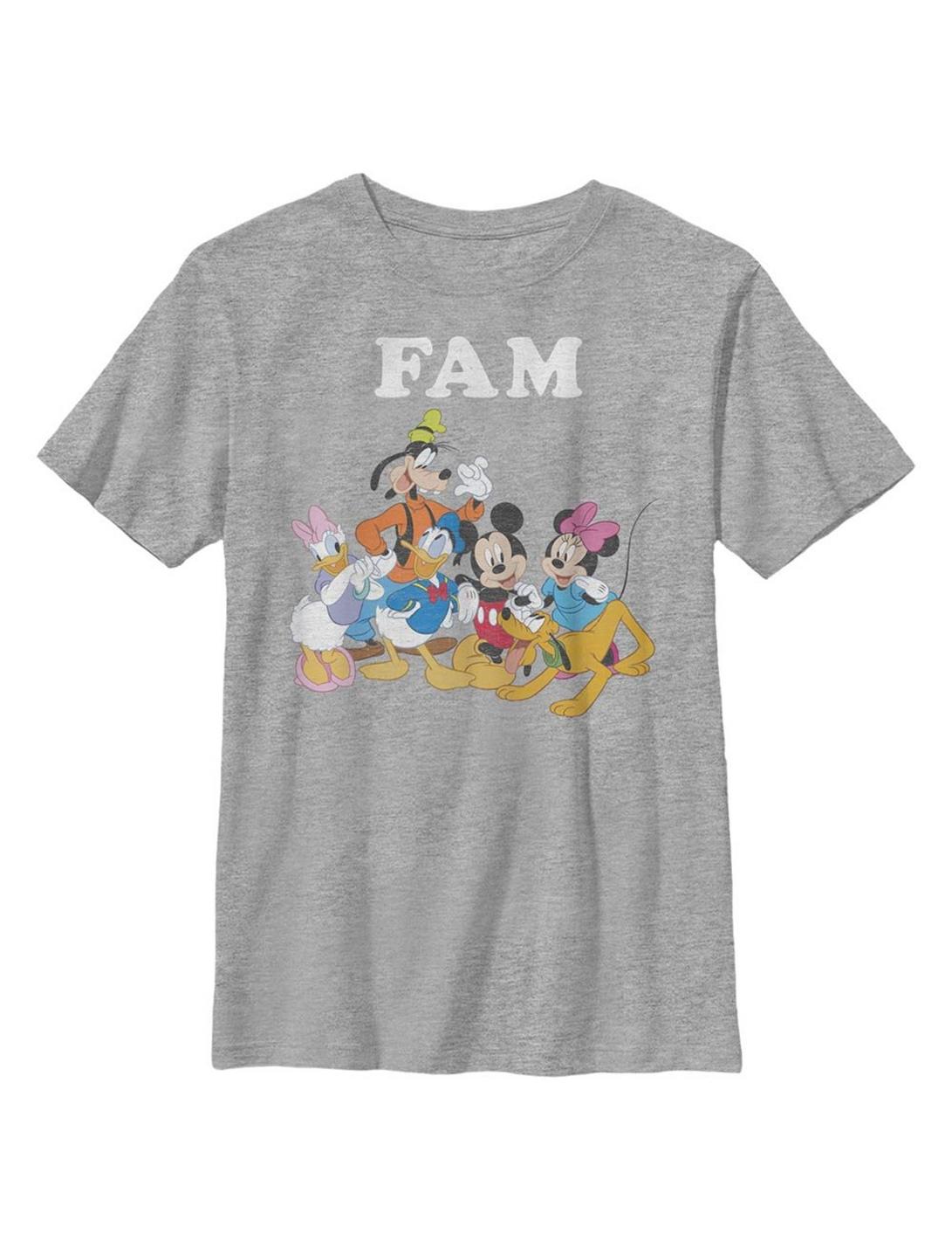 Disney Mickey Mouse Fam Youth T-Shirt, ATH HTR, hi-res