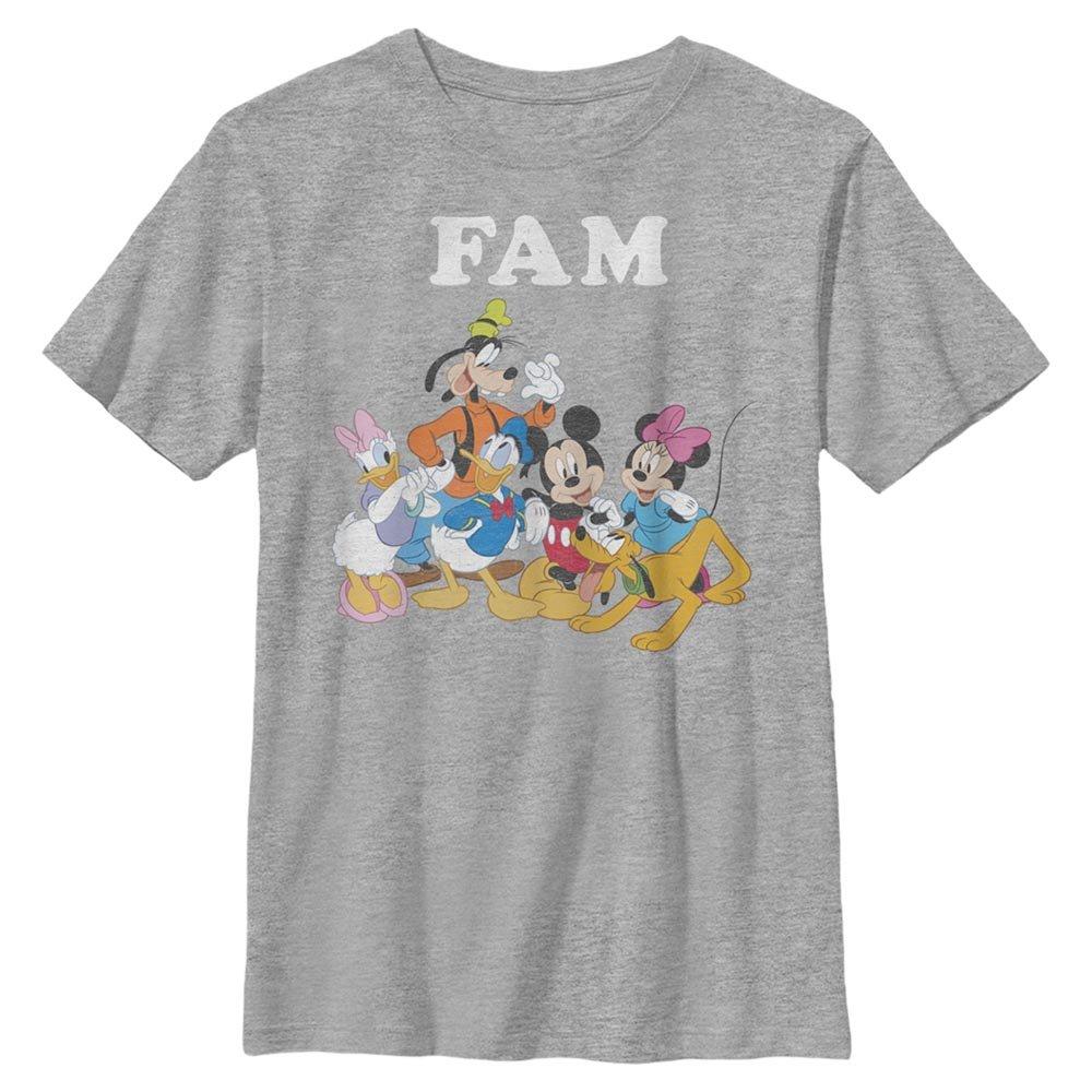 Disney Mickey Mouse Fam Youth T-Shirt, ATH HTR, hi-res