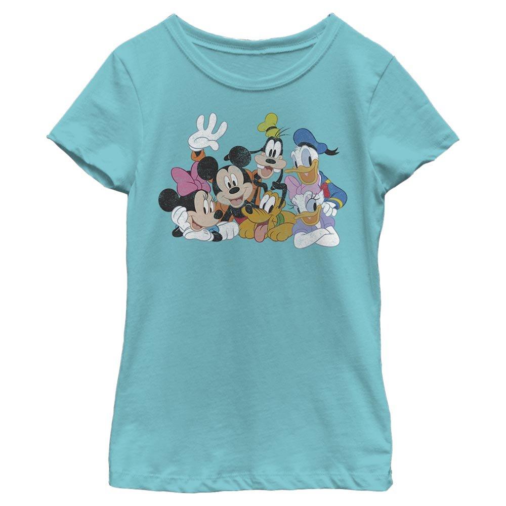 Disney Mickey Mouse Group Youth Girls T-Shirt, TAHI BLUE, hi-res