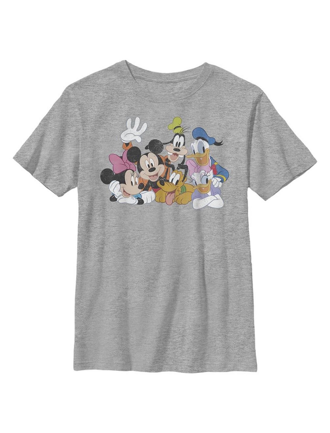 Disney Mickey Mouse Group Youth T-Shirt, ATH HTR, hi-res