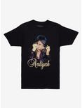 Aaliyah Gold Glitter T-Shirt, BLACK, hi-res