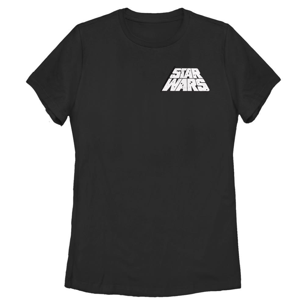 Star Wars Speckled Logo Womens T-Shirt, BLACK, hi-res