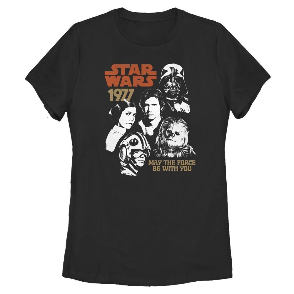 Star Wars 1977 Album Womens T-Shirt, BLACK, hi-res