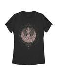 Star Wars Celestial Rose Rebel Womens T-Shirt, BLACK, hi-res