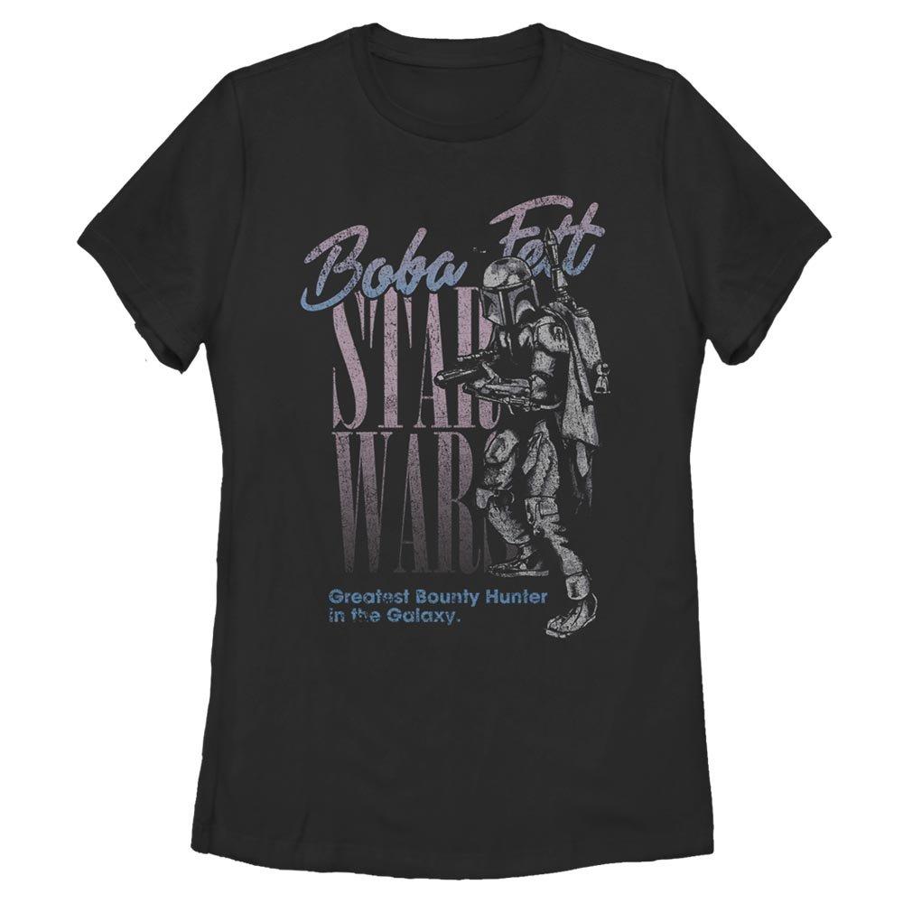 Star Wars Vintage Boba Fett Womens T-Shirt, BLACK, hi-res