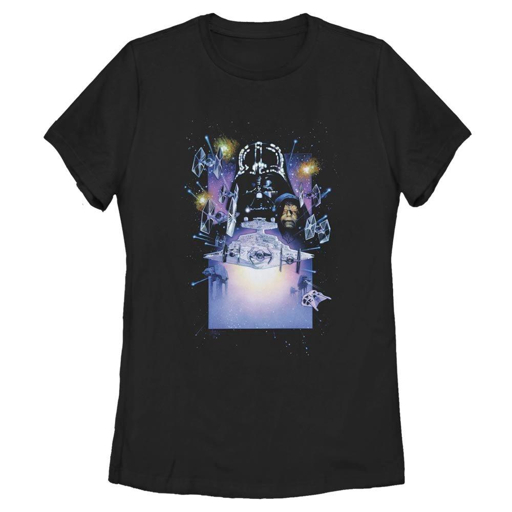 Star Wars Darth Vader Galaxy Womens T-Shirt, BLACK, hi-res