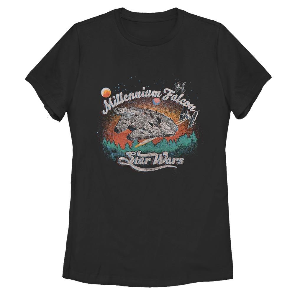 Star Wars Desert Falcon Womens T-Shirt, BLACK, hi-res