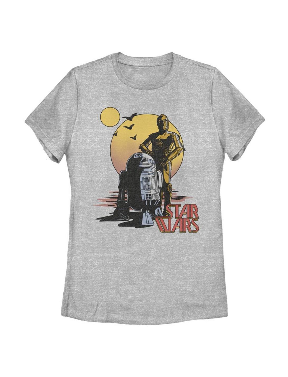 Star Wars Desert Droids Womens T-Shirt, ATH HTR, hi-res