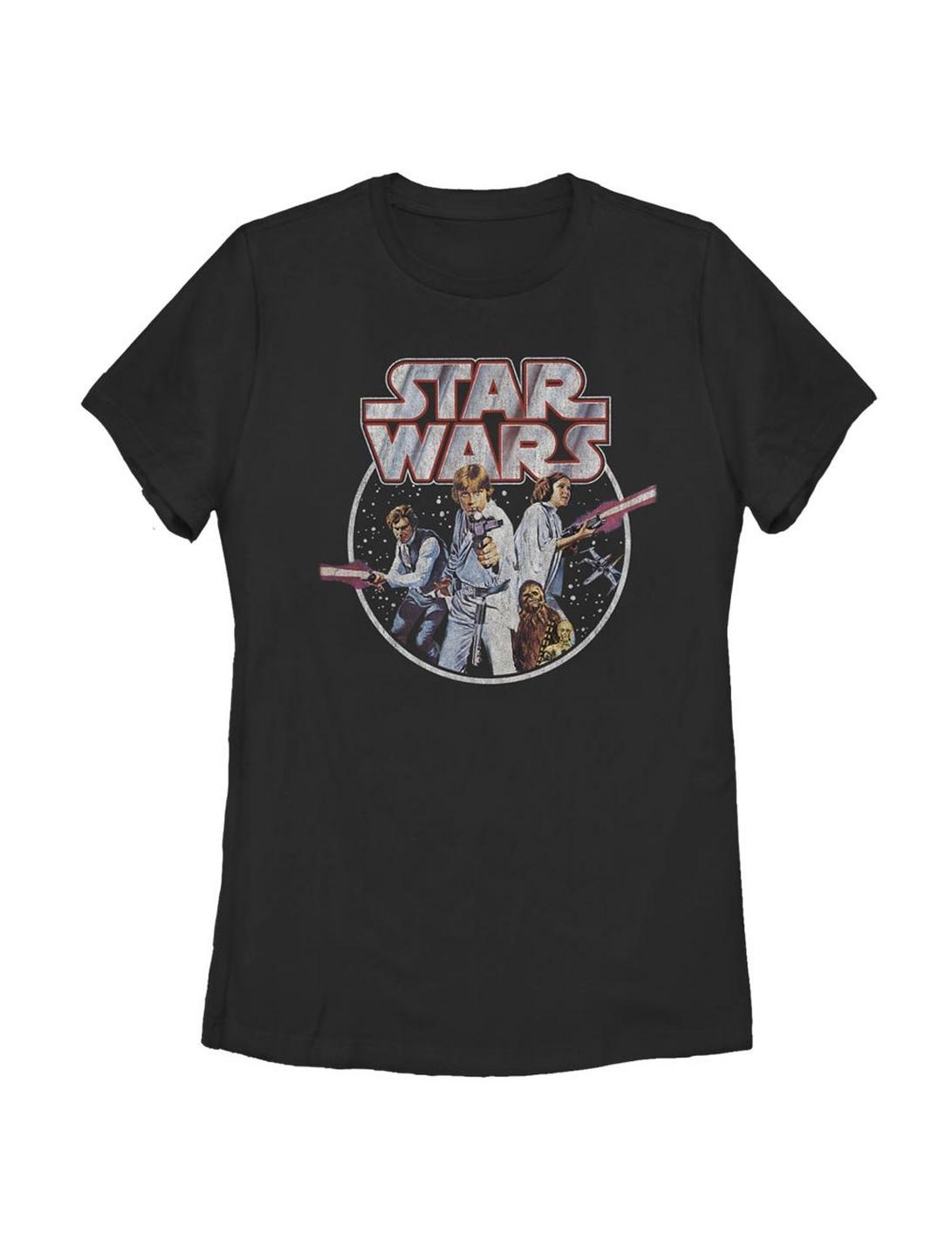 Star Wars Original Group Womens T-Shirt, BLACK, hi-res