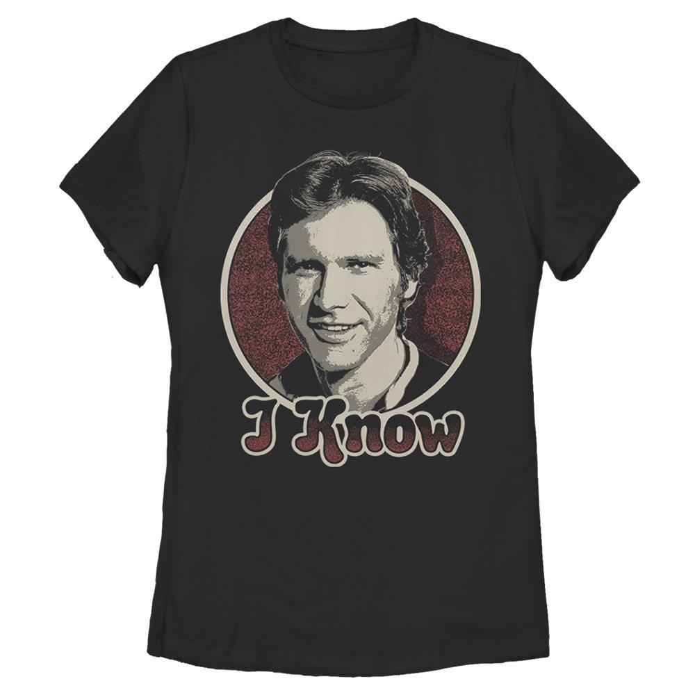 Star Wars Han Solo I Know Womens T-Shirt, BLACK, hi-res